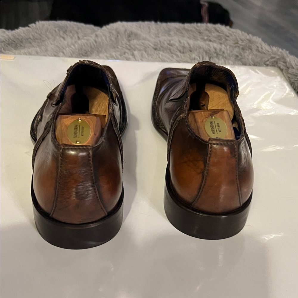 Mark Nason Brown Leather Loafers - Picture 5 of 8